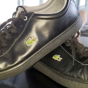 Mens black Lacoste shoes